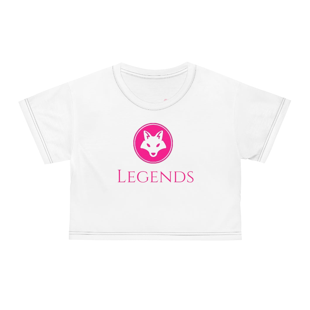 Women’s White Cropped T-Shirt