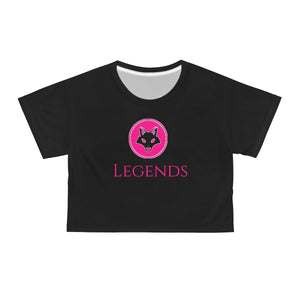 Women’s Black Cropped T-Shirt