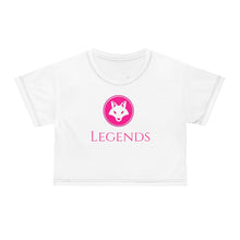 Load image into Gallery viewer, Women’s White Cropped T-Shirt
