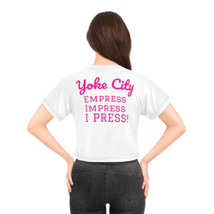 Women’s White Cropped T-Shirt